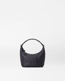 MZ Wallace Mini Woven Hobo, Black-MZ Wallace