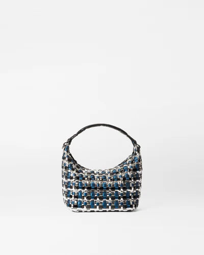 MZ Wallace Mini Woven Hobo, Midnight Woven-MZ Wallace