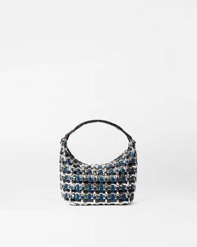 MZ Wallace Mini Woven Hobo, Midnight Woven-MZ Wallace