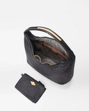 MZ Wallace Woven Shoulder Bag, Black-MZ Wallace