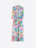 Brenda Dress, Capri Print-Vilagallo
