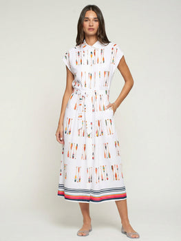 Jaretas Oar Printed Pattern Dress-Vilagallo