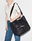 MZW Metro Travel Tote III, Black-MZ Wallace