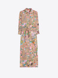 California Print Shirt Dress, Sand-Vilagallo