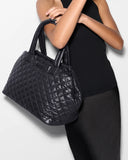 MZ Wallace Medium Metro City Tote, Black-MZ Wallace