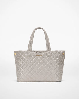 MZ Wallace Medium Metro City Tote, Sable Pearl Metallic-MZ Wallace