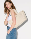 MZ Wallace Medium Metro City Tote, Sandy Linen-MZ Wallace