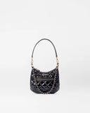 MZ Wallace Mini Crosby Sienna, Black Lacquer-MZ Wallace