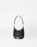 MZ Wallace Mini Crosby Sienna, Black Lacquer-MZ Wallace