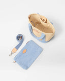 MZ Wallace Mini Crochet Tote, Light Denim-MZ Wallace