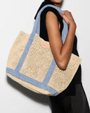 MZ Wallace Medium Crochet Tote, Light Denim-MZ Wallace