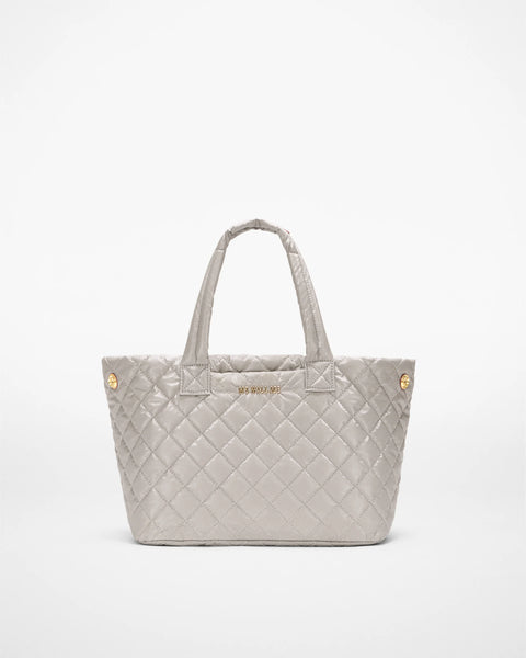 MZ Wallace Small Metro City Tote, Sable Pearl Metallic-MZ Wallace