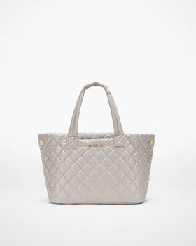MZ Wallace Small Metro City Tote, Sable Pearl Metallic-MZ Wallace