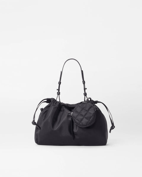 MZ Wallace Small Waverly Shoulder, Black-MZ Wallace