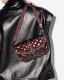 MZ Wallace Astor Convertible Clutch, Bordeaux Lacquer-MZ Wallace