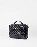 MZ Wallace Zip Round Cosmetic, Black Lacquer-MZ Wallace