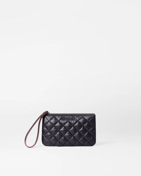 MZ Flat Metro Wristlet, Black-MZ Wallace