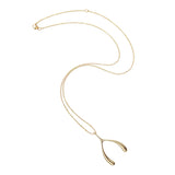 Jane Win Lucky Wishbone Necklace-Jane Win