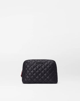 MZ Wallace Medium Double Zip Cosmetic, Black-MZ Wallace