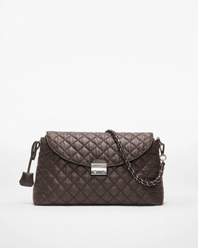 MZ Wallace Crosby Lock Shoulder, Espresso-MZ Wallace