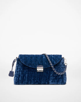 MZ Wallace Crosby Lock Shoulder, Midnight Vlevet-MZ Wallace