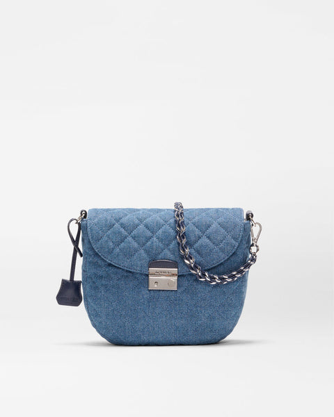 Crosby Lock Saddle, True Blue Denim-MZ Wallace