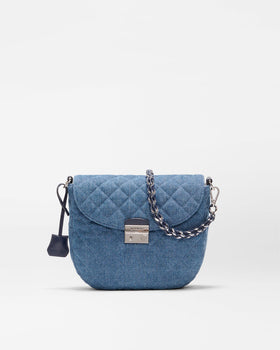 Crosby Lock Saddle, True Blue Denim-MZ Wallace