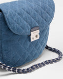 Crosby Lock Saddle, True Blue Denim-MZ Wallace