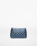 MZ Wallace Leather Medium Luna Cosmetic, Midnight Metallic-MZ Wallace