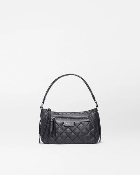 MZW Small Park Shoulder Bag, Black-MZ Wallace