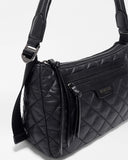 MZW Small Park Shoulder Bag, Black-MZ Wallace