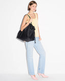 Large Waverly Tote , Black-MZ Wallace