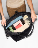 Large Waverly Tote , Black-MZ Wallace