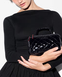 MZ Wallace Metro Accordian Cosmetic, Black Lacquer-MZ Wallace