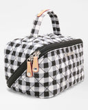 MZ Wallace Metro Accordian Cosmetic, Black/White Gingham-MZ Wallace