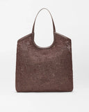 Large Crochet Georgia Tote, Brown-MZ Wallace