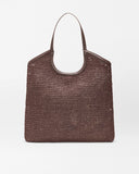 Large Crochet Georgia Tote, Brown-MZ Wallace