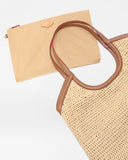 Large Crochet Georgia Tote, Camel-MZ Wallace