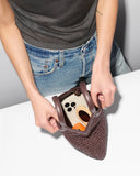 Crochet Mini Crochet Georgica Tote, Brown-MZ Wallace