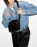 MZ Wallace Small Metro Camera Bag II, Black Velvet Finish