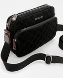 MZ Wallace Small Metro Camera Bag II, Black Velvet Finish