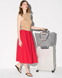 Large Metro Tote Deluxe, Black White Gingham-MZ Wallace