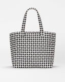 Large Metro Tote Deluxe, Black White Gingham-MZ Wallace