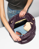 MZ Wallace Medium Metro Tote Deluxe, Raisin-MZ Wallace