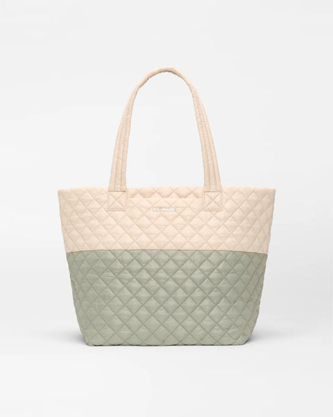 MZ Wallace Medium Metro Tote Deluxe, Agave Green/ Buff-MZ Wallace