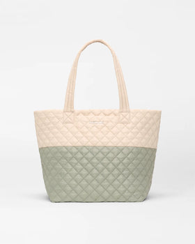 MZ Wallace Medium Metro Tote Deluxe, Agave Green/ Buff-MZ Wallace