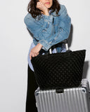 MZ Wallace Medium Metro Tote Deluxe, Black Velvet Finish