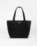 MZ Wallace Medium Metro Tote Deluxe, Black Velvet Finish