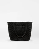 MZ Wallace Medium Metro Tote Deluxe, Black Velvet Finish