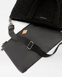 MZ Wallace Medium Metro Tote Deluxe, Black Velvet Finish
